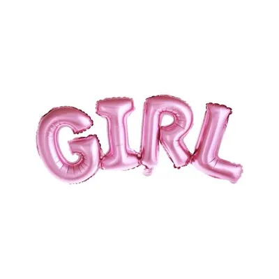 Balon folie girl roz 74x33 cm Party Deco PDFB7M-081