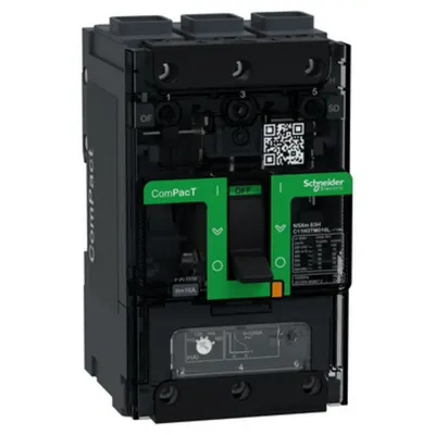 Intreruptor CompPacT NSXm H (70 kA la 415 VCA), 3P 3d, unitate de declansare TMD, 16A, conectori EverLink
