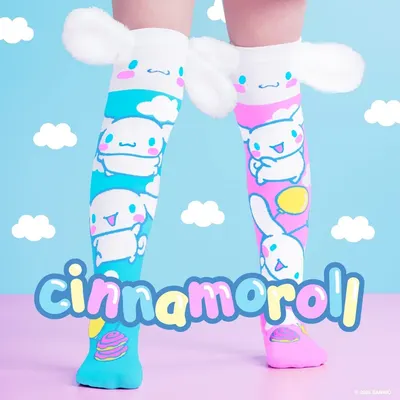 Șosete lungi colorate Madmia Cinnamoroll pentru fete 6-99 ani