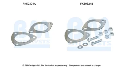 Set montare sistem easpament potrivit OPEL ASTRA J, ZAFIRA C 1.6 1.8 12.09