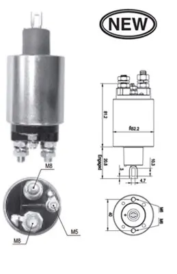 Bobina electromotor VOLVO S40 II, V50; FORD FIESTA IV, FOCUS, PUMA 1.4 1.6 intre 1996-2012