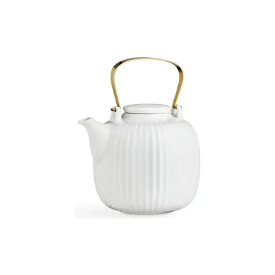 Ceainic din porțelan Kähler Design Hammershoi, 1,2 l, alb