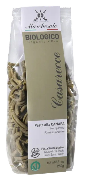 Paste cu canepa fara gluten Casarecce Bio, 250g, Marchesato