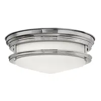 Corp de iluminat decorativ pentru exterior, Hadrian 2 Light Flush Mount – Opal Glass – Chrome