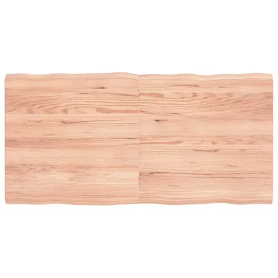vidaXL Blat masă, 120x60x(2-4) cm, maro, lemn tratat contur organic
