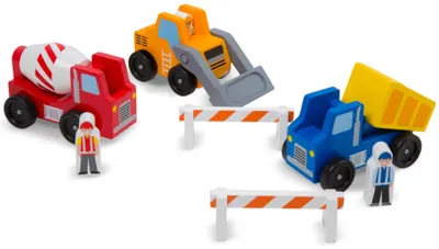 Set de joaca Melissa & Doug - Vehicule din lemn
