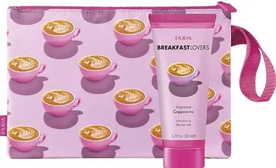 Pupa Breakfast Lovers Lapte de duș Cappuccino, 200 ml + Penar