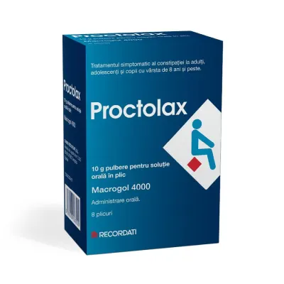 Proctolax 10 g pulbere pentru solutie orala, Casen Recordati | 8 plicuri