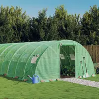 Gossi sera cu cadru din otel, verde, 80 m2, 20x4x2 m