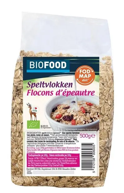 Fulgi bio de spelta, 500 g, Damhert
