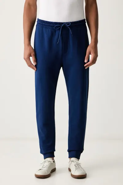 HUGO Blue pantaloni de trening pentru bărbați din bumbac Napin