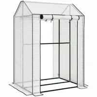 Outsunny Sera Cu 2 Camere Pentru Gradina Cu 2 Usi | Aosom Romania