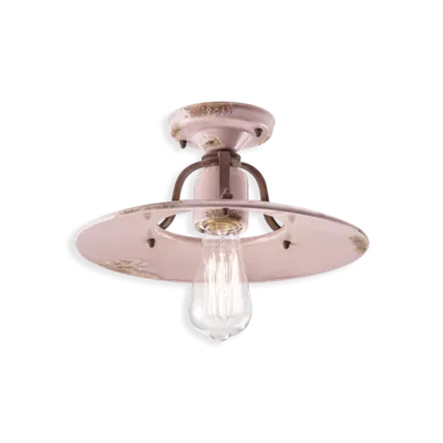 Plafoniera D.30 / Ceiling Lamp D.30 Retro Country Finish Vic - Vintage Cipria C1444