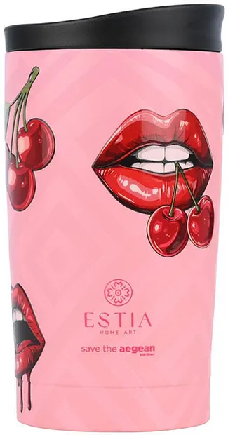 Cană termos Estia Save the Aegean - Blush Pop, 350 ml