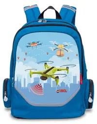 Ghiozdan școlar ergonomic Nikidom Roller Go - Drones