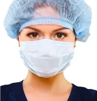 Bonete bufante albastre CU DUBLU ELASTIC Set 100