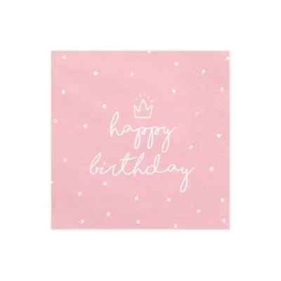 Servetele happy birthday 33x33 cm