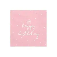 Servetele happy birthday 33x33 cm