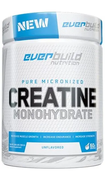Creatine Monohydrate, fără gust, 300 g, Everbuild