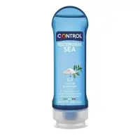 Ulei masaj erotic, Control, Mediterranean, albastru, 200 ml