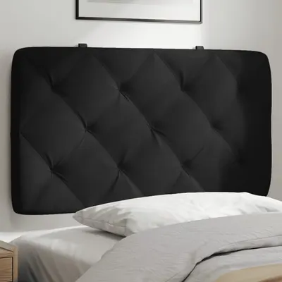 vidaXL Pernă tăblie de pat, negru, 90 cm, catifea