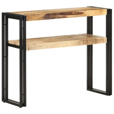 Gossi masa consola, 90x30x75 cm, lemn de mango nefinisat