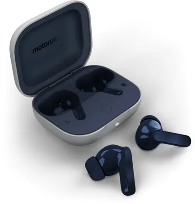 Căști wireless Motorola - Moto Buds, TWS, ANC, Starlight Blue/Marine