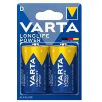 Set 2 Baterii Alcaline D R20 1.5V Varta, Blister 2 bucati LR20