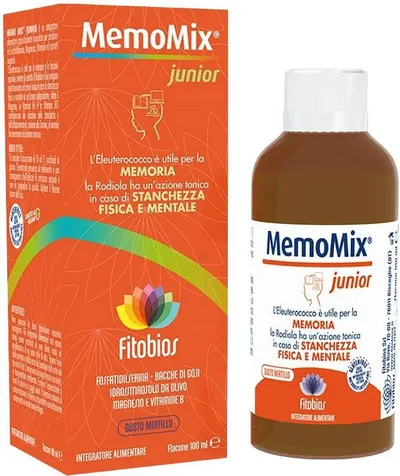 Sirop pentru memorie și concentrare Memo Mix Junior, 100 ml, Fitobios