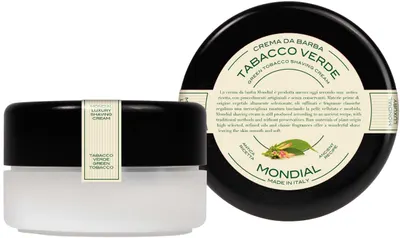Mondial 1908 Cremă de ras cu aromă de tutun verde, 150 ml