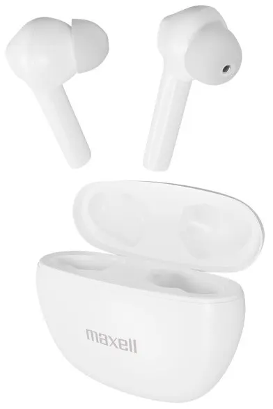 Căști wireless Maxell - dinamice, TWS, alb