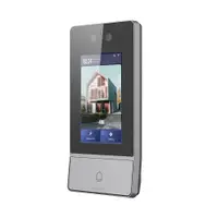 Videointerfon de exterior IP WiFi Hikvision HiLook DP9-WP, 2x2MP, IR 3 m, display 4.3 inch, aparent, autentificare prin card/PIN/recunoastere faciala, PoE