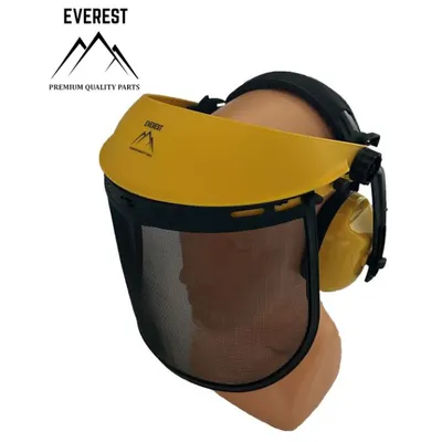 Masca de Protectie Pentru Fata Cu Casti Antifonice Cu Vizor Din Plasa Everest