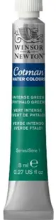 Vopsea pentru acuarelă Winsor & Newton Cotman - Verde intens, 8 ml