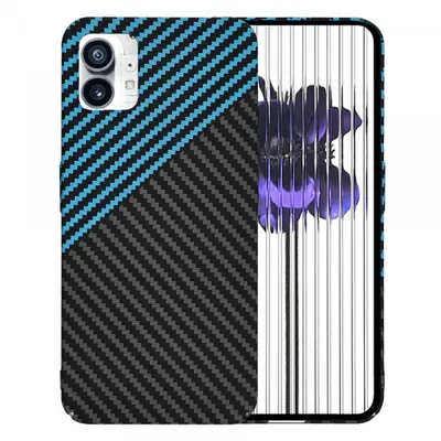Husa pentru Nothing Phone (1), Techsuit, Carbonite FiberShell, Neagra Bleu