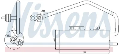 Uscator aer conditionat potrivit CADILLAC BLS; FIAT CROMA; OPEL SIGNUM, VECTRA C, VECTRA C GTS; SAAB 9-3 1.9D 04.04