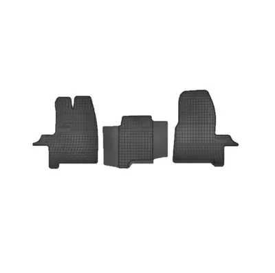 Set covorase auto din cauciuc Ford Transit Custom Van Sport 2os. Automat 2017- prezent, presuri FROGUM, Negru