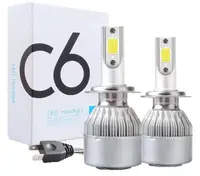 Set 2 LED-uri Auto C6-H4 cu doua faze putere 36W 3800 Lumeni