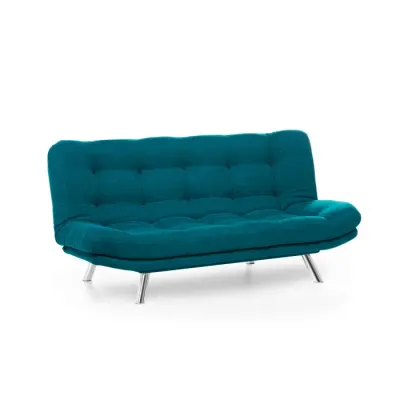 Canapea extensibila MISA, 3 locuri, verde petrol, 200x105x95 cm