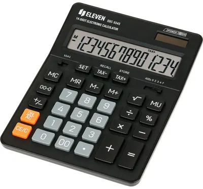Calculator Eleven - SDC-554S, de birou, 14 cifre, negru