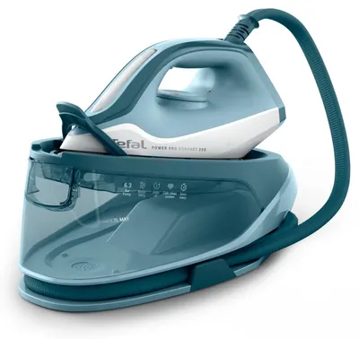 Generator de abur Tefal - Power Pro Compact 200 SV6212E0, 2400W, 1.7 l, albastru