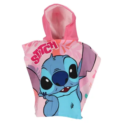 Prosop de baie pentru copii, tip poncho, multicolor, 50x100 cm, So fun, Stitch, Disney Engros