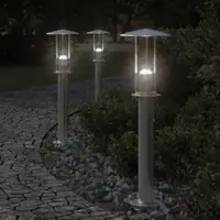 Gossi lampa exterioara de podea, argintiu, 60 cm, otel inoxidabil