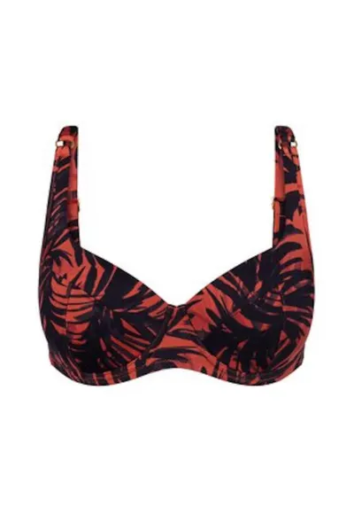 Sutien de bikini dama - grafic - maro - poliamida/elastan