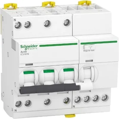 Acti9, Icv40n 3p+n C 25a 300ma a Rcbo