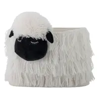 Coș de jucării pentru copii alb din material textil 40x25x30 cm Dolly – Bloomingville Mini