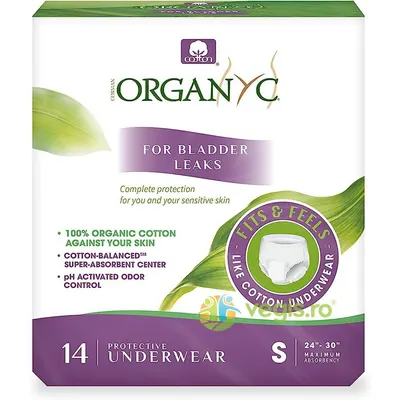 Lenjerie Intima de Protectie pentru Incontinenta Urinara Marimea S 14buc