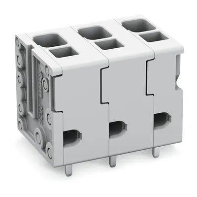 PCB terminal block; 4 mm²; Pin spacing 7.5 mm; 7-pole; Push-in CAGE CLAMP®; 4,00 mm²; gray