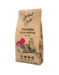 KUCHNIA SZEFA Colorful Birds Hrană pentru papagali 750 g
