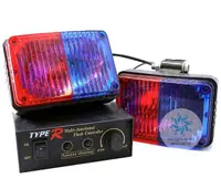Lampa Stroboscopica TYPE R Rosu/Albastru cu Controller si Sticle Interschimbabile